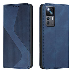 Custodia Portafoglio In Pelle Cover con Supporto H03X per Xiaomi Redmi K50 Ultra 5G Blu