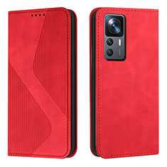 Custodia Portafoglio In Pelle Cover con Supporto H03X per Xiaomi Redmi K50 Ultra 5G Rosso