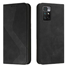 Custodia Portafoglio In Pelle Cover con Supporto H03X per Xiaomi Redmi Note 11 4G (2022) Nero