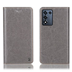 Custodia Portafoglio In Pelle Cover con Supporto H04P per Realme 9 SE 5G Grigio