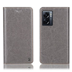 Custodia Portafoglio In Pelle Cover con Supporto H04P per Realme Q5i 5G Grigio