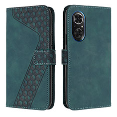 Custodia Portafoglio In Pelle Cover con Supporto H04X per Huawei Honor 50 SE 5G Verde