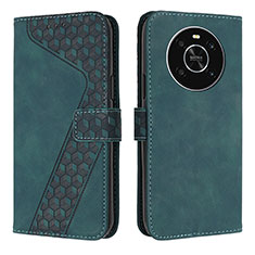 Custodia Portafoglio In Pelle Cover con Supporto H04X per Huawei Honor Magic4 Lite 4G Verde