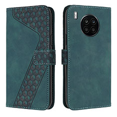 Custodia Portafoglio In Pelle Cover con Supporto H04X per Huawei Nova 8i Verde