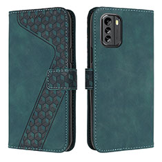 Custodia Portafoglio In Pelle Cover con Supporto H04X per Nokia G60 5G Verde