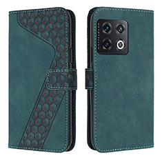 Custodia Portafoglio In Pelle Cover con Supporto H04X per OnePlus Ace Pro 5G Verde