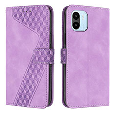 Custodia Portafoglio In Pelle Cover con Supporto H04X per Xiaomi Poco C51 Viola