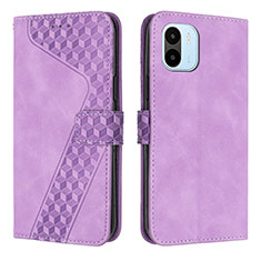 Custodia Portafoglio In Pelle Cover con Supporto H04X per Xiaomi Redmi A2 Plus Viola