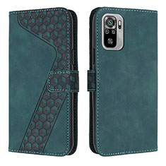 Custodia Portafoglio In Pelle Cover con Supporto H04X per Xiaomi Redmi Note 11 SE India 4G Verde