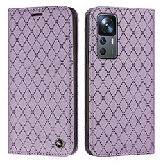 Custodia Portafoglio In Pelle Cover con Supporto H05X per Xiaomi Mi 12T Pro 5G Viola