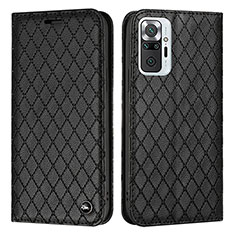 Custodia Portafoglio In Pelle Cover con Supporto H05X per Xiaomi Redmi Note 10 Pro 4G Nero