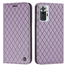 Custodia Portafoglio In Pelle Cover con Supporto H05X per Xiaomi Redmi Note 10 Pro Max Viola