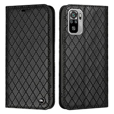 Custodia Portafoglio In Pelle Cover con Supporto H05X per Xiaomi Redmi Note 10S 4G Nero