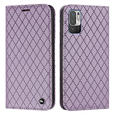 Custodia Portafoglio In Pelle Cover con Supporto H05X per Xiaomi Redmi Note 10T 5G Viola