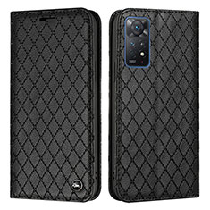 Custodia Portafoglio In Pelle Cover con Supporto H05X per Xiaomi Redmi Note 11 Pro 4G Nero