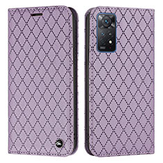 Custodia Portafoglio In Pelle Cover con Supporto H05X per Xiaomi Redmi Note 11 Pro 4G Viola