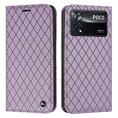 Custodia Portafoglio In Pelle Cover con Supporto H05X per Xiaomi Redmi Note 11E Pro 5G Viola