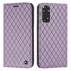 Custodia Portafoglio In Pelle Cover con Supporto H05X per Xiaomi Redmi Note 11S 4G Viola