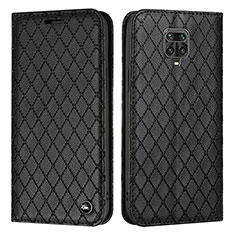 Custodia Portafoglio In Pelle Cover con Supporto H05X per Xiaomi Redmi Note 9 Pro Nero