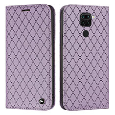 Custodia Portafoglio In Pelle Cover con Supporto H05X per Xiaomi Redmi Note 9 Viola