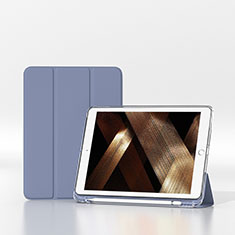 Custodia Portafoglio In Pelle Cover con Supporto H06 per Apple iPad 10.2 (2020) Grigio Lavanda