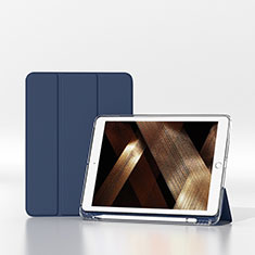 Custodia Portafoglio In Pelle Cover con Supporto H06 per Apple iPad 10.2 (2021) Blu