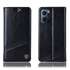 Custodia Portafoglio In Pelle Cover con Supporto H06P per OnePlus Nord CE 2 5G Nero