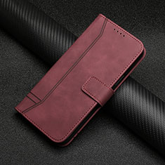 Custodia Portafoglio In Pelle Cover con Supporto H06X per Huawei Honor 50 5G Rosso