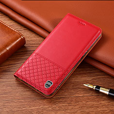 Custodia Portafoglio In Pelle Cover con Supporto H07P per Asus ROG Phone 5s Rosso