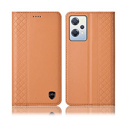 Custodia Portafoglio In Pelle Cover con Supporto H07P per OnePlus Nord CE 2 Lite 5G Arancione