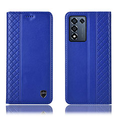 Custodia Portafoglio In Pelle Cover con Supporto H07P per Realme 9 SE 5G Blu