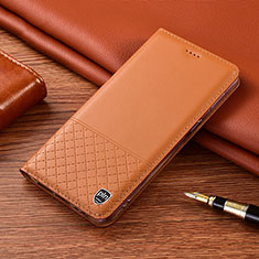 Custodia Portafoglio In Pelle Cover con Supporto H07P per Samsung Galaxy Note 10 Plus 5G Arancione