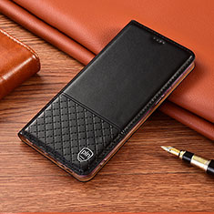 Custodia Portafoglio In Pelle Cover con Supporto H07P per Xiaomi Redmi Note 10 5G Nero