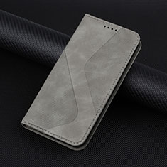 Custodia Portafoglio In Pelle Cover con Supporto H07X per Google Pixel 6 5G Grigio