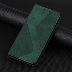 Custodia Portafoglio In Pelle Cover con Supporto H07X per Google Pixel 6 5G Verde