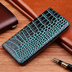 Custodia Portafoglio In Pelle Cover con Supporto H08P per Samsung Galaxy A04s Blu