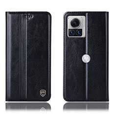 Custodia Portafoglio In Pelle Cover con Supporto H09P per Motorola Moto Edge X30 Pro 5G Nero