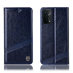 Custodia Portafoglio In Pelle Cover con Supporto H09P per OnePlus Nord N200 5G Blu