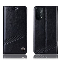 Custodia Portafoglio In Pelle Cover con Supporto H09P per Oppo A74 5G Nero