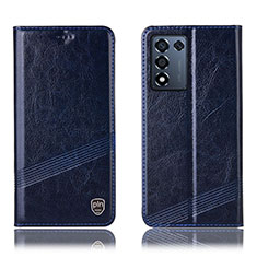 Custodia Portafoglio In Pelle Cover con Supporto H09P per Oppo K9S 5G Blu