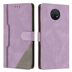 Custodia Portafoglio In Pelle Cover con Supporto H09X per Nokia G10 Viola