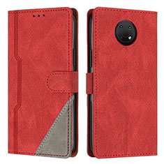 Custodia Portafoglio In Pelle Cover con Supporto H09X per Nokia G30 Rosso