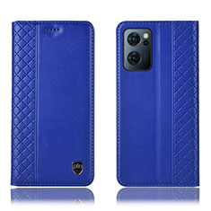 Custodia Portafoglio In Pelle Cover con Supporto H10P per OnePlus Nord CE 2 5G Blu