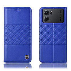 Custodia Portafoglio In Pelle Cover con Supporto H10P per Oppo K10 5G Blu