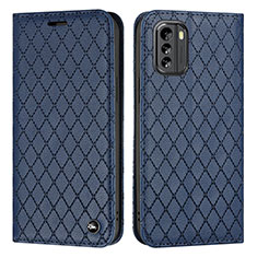 Custodia Portafoglio In Pelle Cover con Supporto H10X per Nokia G60 5G Blu