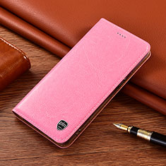 Custodia Portafoglio In Pelle Cover con Supporto H11P per Samsung Galaxy S24 5G Oro Rosa