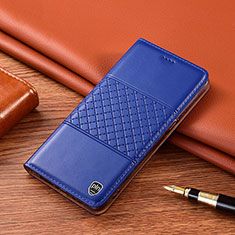 Custodia Portafoglio In Pelle Cover con Supporto H11P per Xiaomi Redmi Note 10 Pro 5G Blu