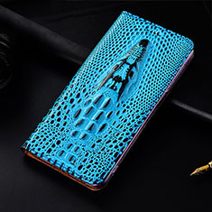 Custodia Portafoglio In Pelle Cover con Supporto H15 per Apple iPhone 13 Pro Max Blu