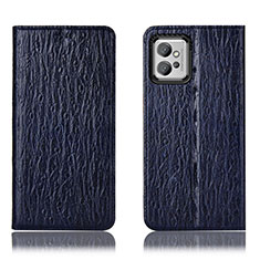 Custodia Portafoglio In Pelle Cover con Supporto H15P per Motorola Moto G32 Blu