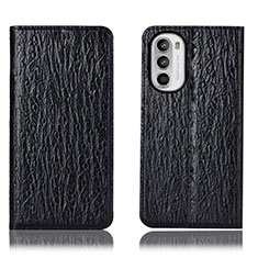 Custodia Portafoglio In Pelle Cover con Supporto H15P per Motorola MOTO G52 Nero